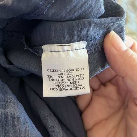 Fred David Dusty Blue V-Neck Top and Jogger / Lounge Set Drawstring Pockets - Picture 8 of 9